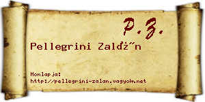 Pellegrini Zalán névjegykártya